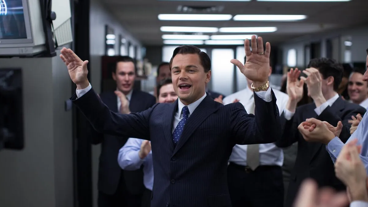 Leonardo DiCaprio en El lobo de Wall Street (2013)
