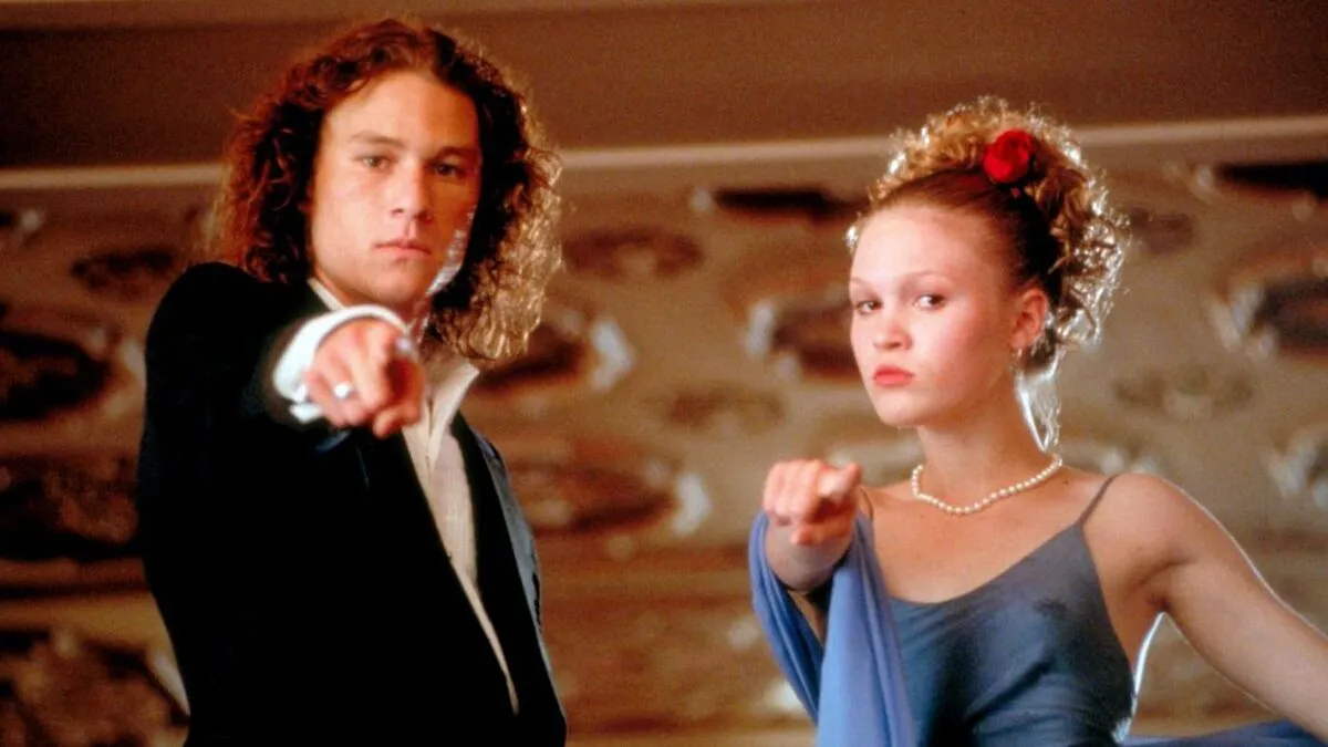 Heath Ledger y Julia Stiles en 10 cosas que odio de ti (1999)