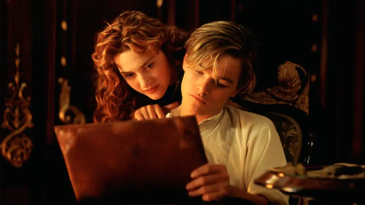 Jack (Leonardo DiCaprio) y Rose (Kate Winslet) en Titanic
